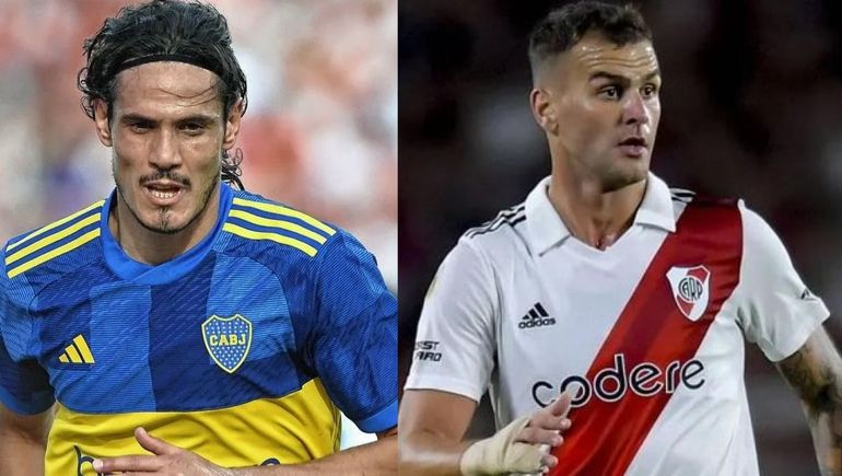 Apareció un video donde se ve un golpe de Cavani a González Pirez