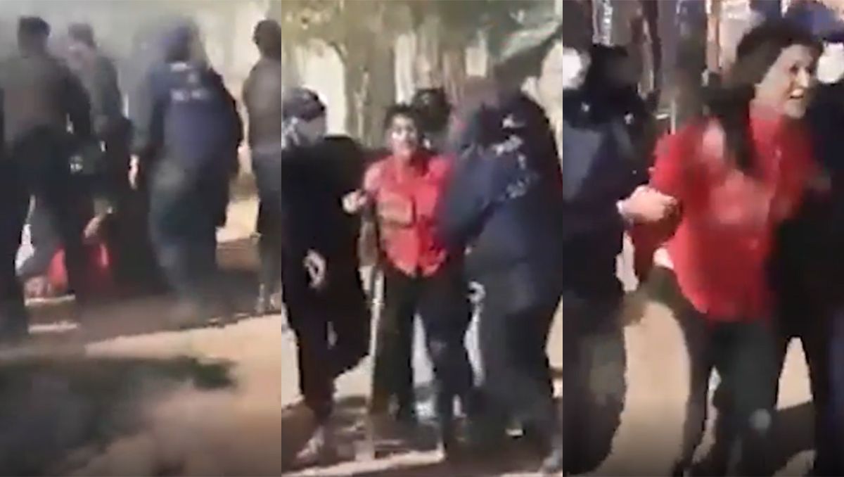 Así fue la detención de una concejala en el desalojo en Oro