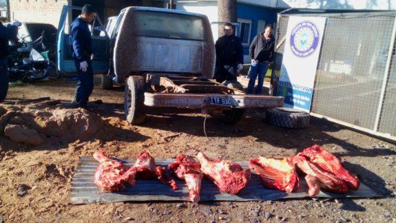 Secuestraron 800 kilos de valioso asado pampeano