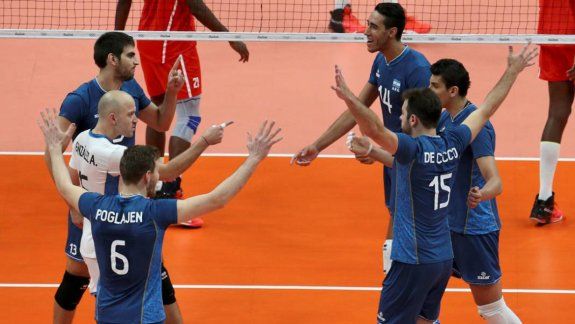 El seleccionado de voley aplastó a Cuba y se metió en cuartos de final