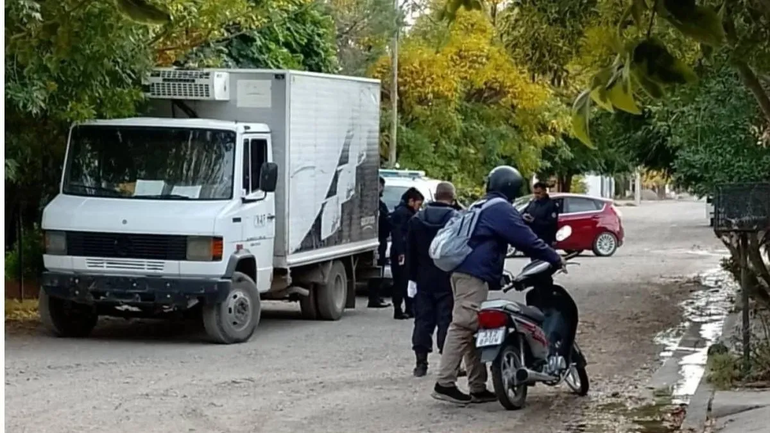 La escena donde se produjo el sangriento asalto. Foto ANR.