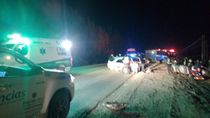 dos muertos y un herido grave tras un choque en anelo: la ruta 7 esta cortada