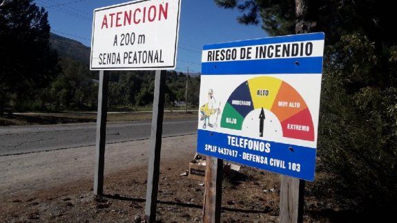 Explican el índice de peligros de incendios en Río Negro