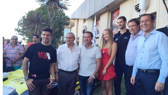 Rossi, Mazzacane, Martínez, Ardusso, Weretilneck y Gutiérrez en Las Grutas.