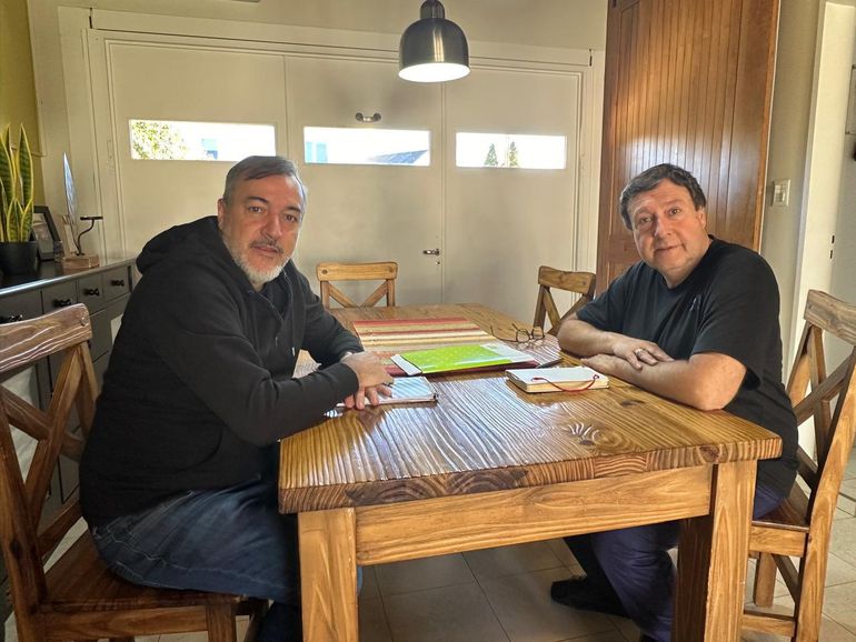 Alberto Weretilneck y Rodolfo Aguiar se reunieron en Cipolletti.&nbsp;