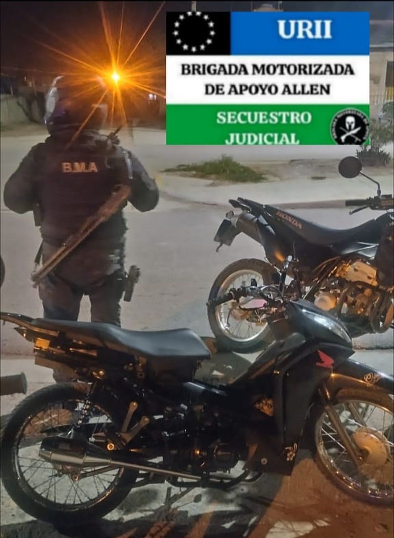 Con apoyo de la BMA, se lograron secuestrar motociclistas con pedidos activos de secuestros.