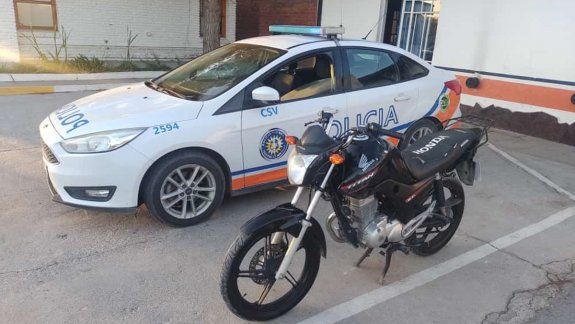 Dieron con una moto robada en un operativo sobre la Ruta 65