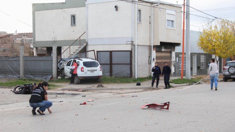La esquina de Perú y Muñoz fue escenario de otro accidente.