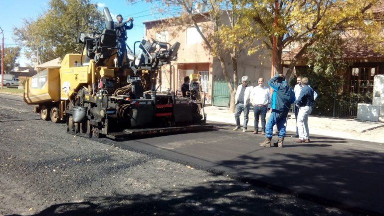 Tortoriello recorrió obras con funcionarios del gobierno nacional