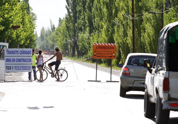Paso cortado en la Circunvalación