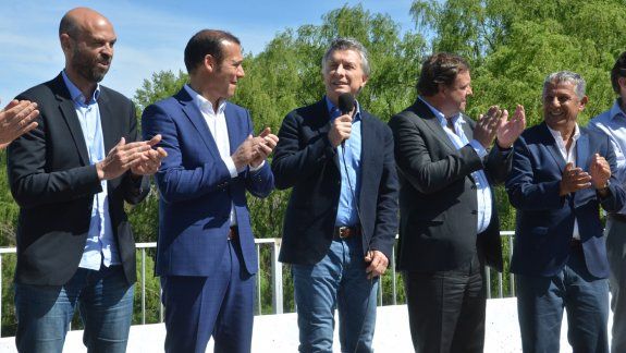 Las obras son sinónimo de futuro y alegría, y nunca más de corrupción, dijo el presidente.&nbsp;El discurso no superó los 10 minutos.