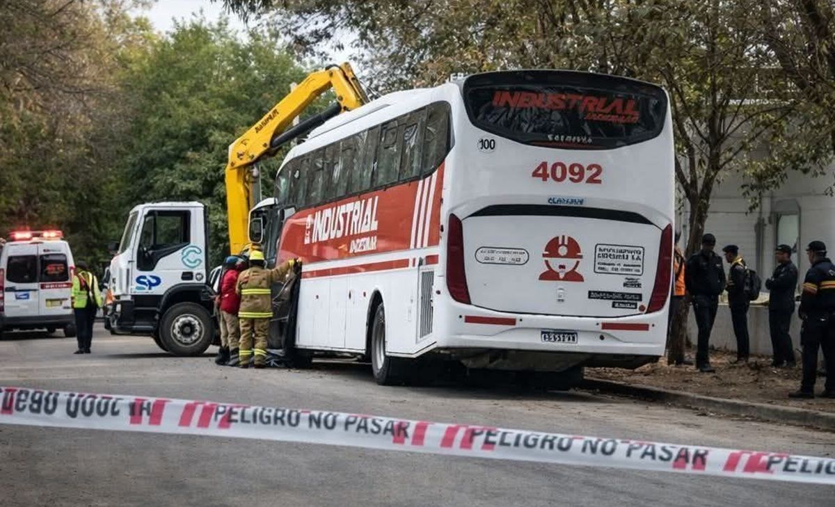 La tragedia se registró este lunes durante la mañana en el centro de la ciudad. Foto: Gentileza (Radio Ciudad Catriel).