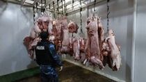 comercios ofrecian a la venta 1800 kilos de carne en mal estado