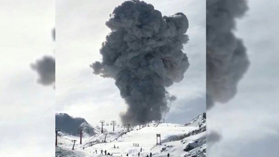 Así fue la explosión en el complejo volcánico Nevados de Chillán