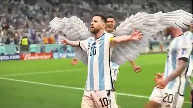 Video: el homenaje al Messias a un mes de la Copa del Mundo