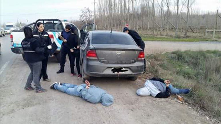 Las detenciones de los ladrones se concretó sobre la Ruta 151.