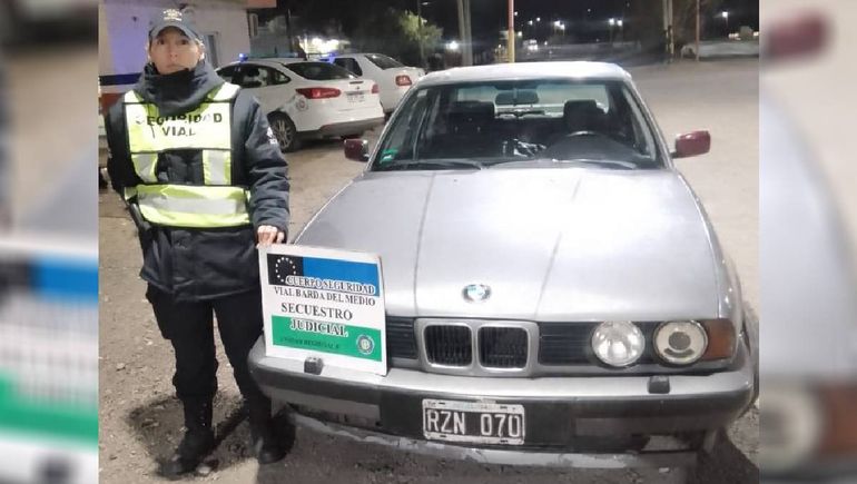 El BMW que buscaba la Justicia Federal de Mendoza fue secuestrado por la policía rionegrina gracias a su aplicación para el control del tránsito. 