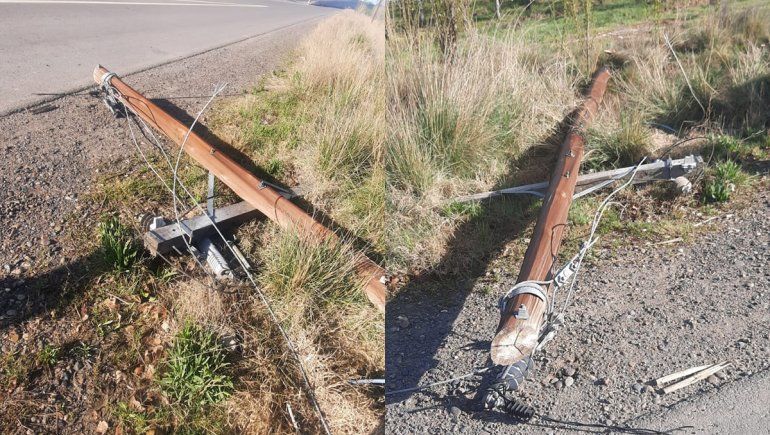 Tiraron al piso una línea eléctrica entera para robarse el transformador