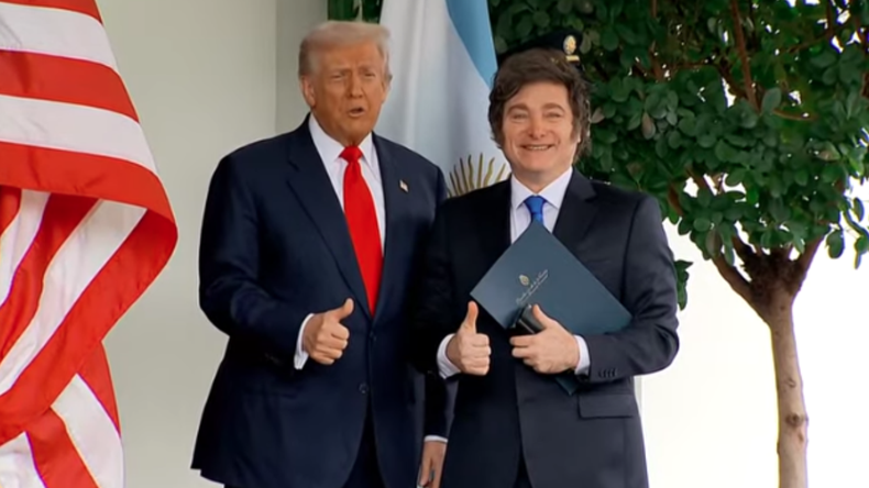 Los presidentes de Estados Unidos y Argentina se reúnen en la Casa Blanca