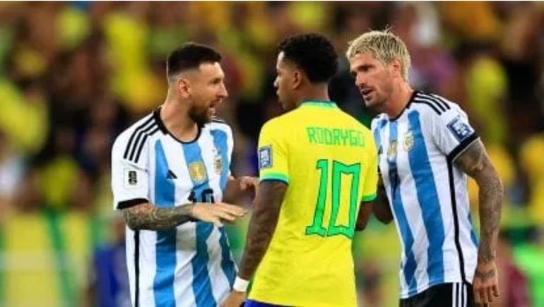 Video sin filtros: qué se dijeron Messi y Rodrygo en su pelea en el Maracaná palabra por palabra