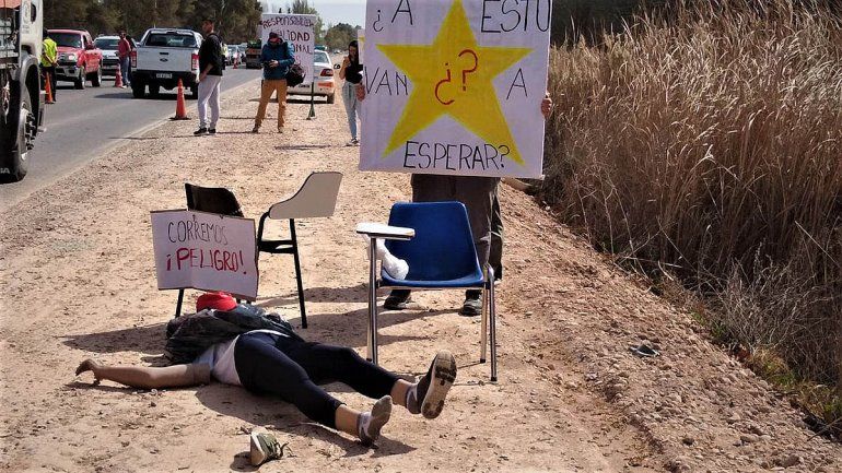 En Agrarias reclamaron por seguridad vial para evitar accidentes