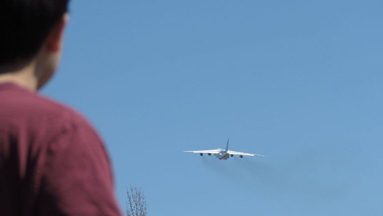 ¿Te la perdiste? Así fue la partida del Antonov desde Neuquén
