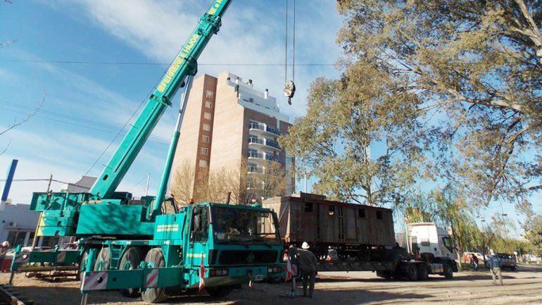 Los tres vagones que albergarán el museo ya están en la ciudad. Fueron donados por el Tren Patagónico.