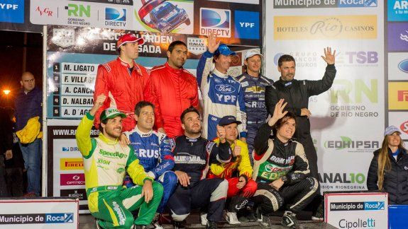 Los pilotos del Argentino, con Cancio, Coyote Villagra, Rauly Martínez y Ligato, como candidatos de la Manzana.