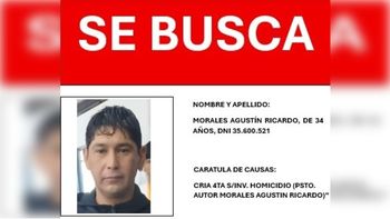 El sujeto es buscado por el crimen ocurrido el 7 de diciembre en el asentamiento 2 de Agosto.