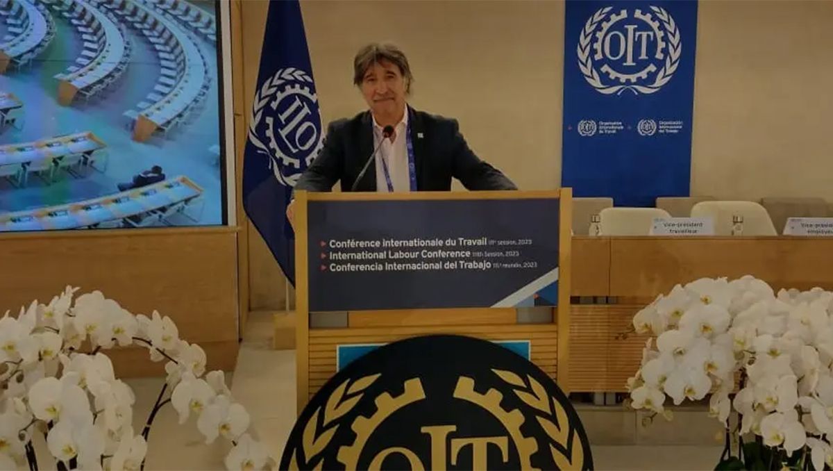 Suiza: Stopiello disertó en la Conferencia Internacional del Trabajo