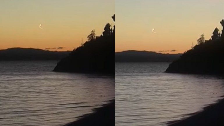 La extraña luz en el cielo que sorprendió a Bariloche
