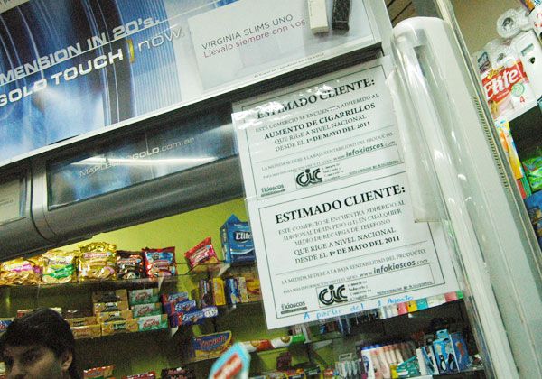 Cigarrillos y carga virtual, más caros