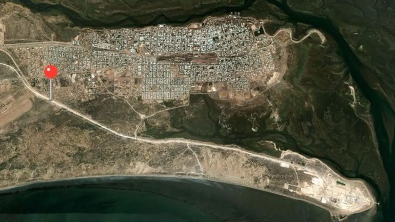 El plano de San Antonio. El punto robo marca donde encontraron el cadáver. Abajo a la derecha está la planta de Alpat.&nbsp;