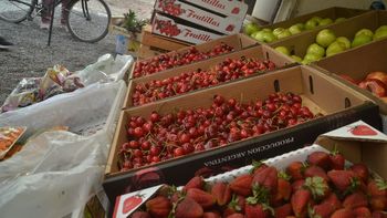 Las cerezas invaden el paisaje urbano y su precio varía mucho.