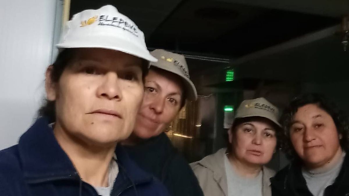 Cuatro mujeres, ex empledas de Elepeve, esperan las respuestas de los dueños.&nbsp;