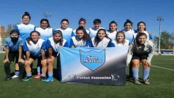San Martín de Cipolletti. Fútbol femenino primera división de la Liga Confluencia.