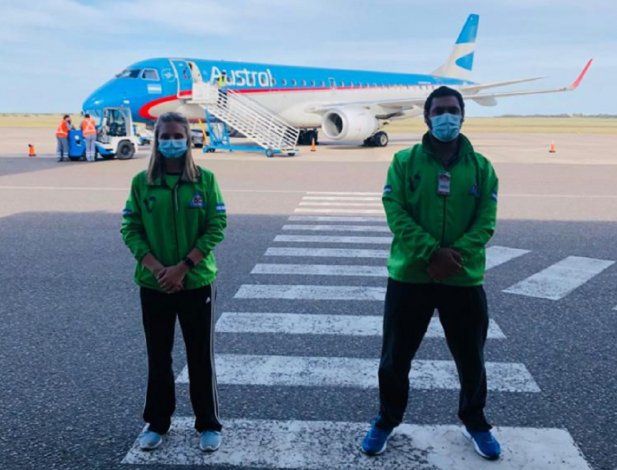 Controlan el ingreso de personas en el aeropuerto de Viedma