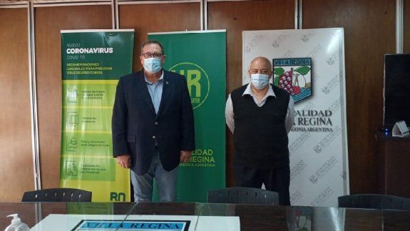 El presidente del IPROSS, Alejandro Marenco se reunió con el intendente de Villa Regina, Marcelo Orazi.