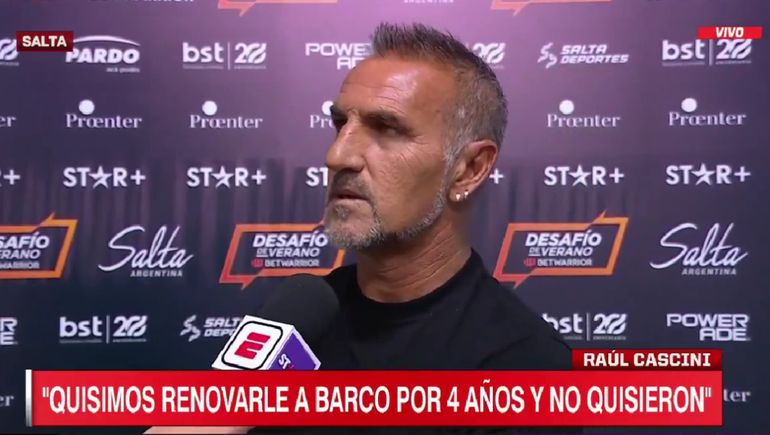 Cascini no tuvo piedad con Barco por haber rechazado a Boca: Hay que ser agradecido