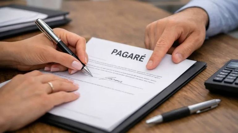 La mujer firmó un pagaré en blanco al solicitar un crédito sin imaginar las consecuencias.