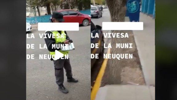 Polémico video: ¿Le pintaron el cordón para hacerle una multa?