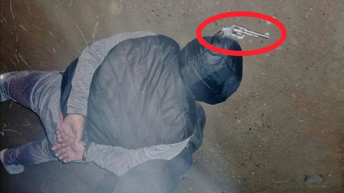 El sujeto fue detenido durante la noche de este domingo. Foto: Gentileza.