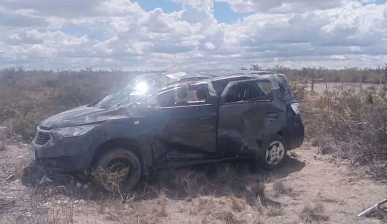 El siniestro ocurrió esta mañana y el personal de bomberos trabajó en el rescate. Foto: Gentileza.